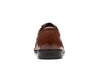 Clarks Howard Walk in dark tan leather back view