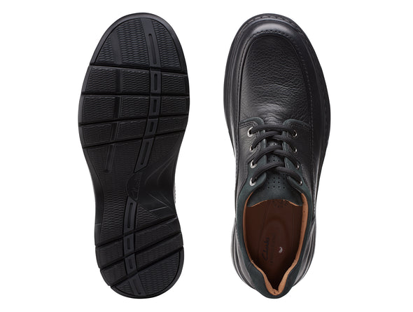 Clarks Un BrawleyLace - Black Leather