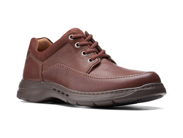 Clarks Un BrawleyLace - Mahogany Leather