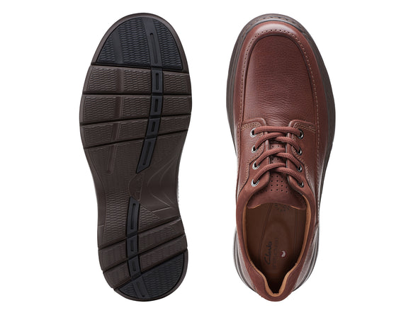 Clarks Un BrawleyLace - Mahogany Leather
