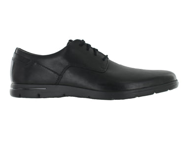 Clarks Vennor Walk in Black leather outer view