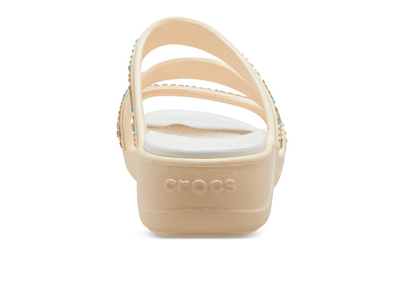 Crocs Boca Medallion 2076  in Vanilla back view