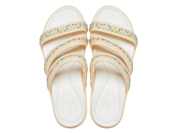 Crocs Boca Medallion 2076  in Vanilla top view