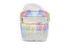Crocs Classic 207151 Platform Tie-Dye Graphic Clog in White Multi back view