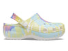 Crocs Classic 207151 Platform Tie-Dye Graphic Clog in White Multi outer view