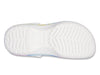 Crocs Classic 207151 Platform Tie-Dye Graphic Clog in White Multi sole view