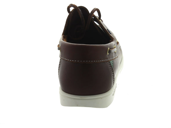 Dubarry Admirals in Brown Leather back view