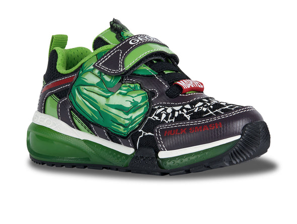 Geox J35FEB Green Black Upper 1 view