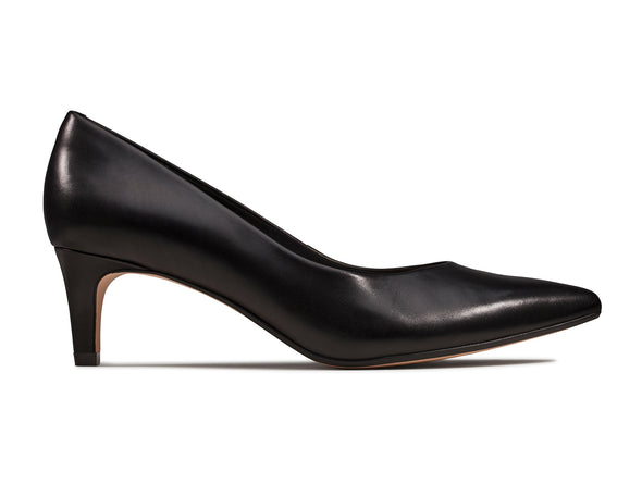 Clarks Laina55 Court -  Black Leather