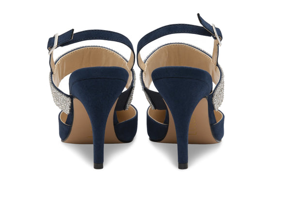 Lotus Violette ULS 384 - Navy Diamante heel