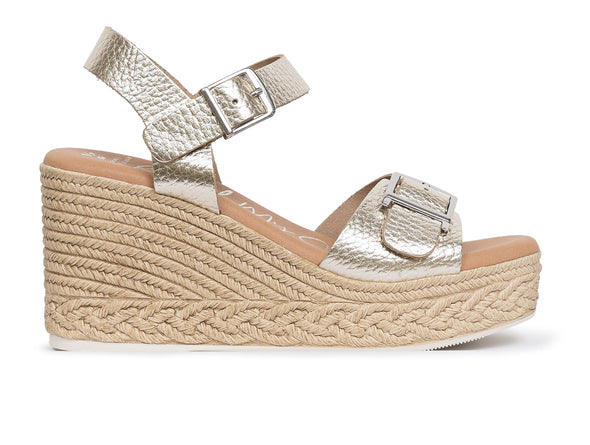 Oh My Sandals 5459 Minerva champagne outer view