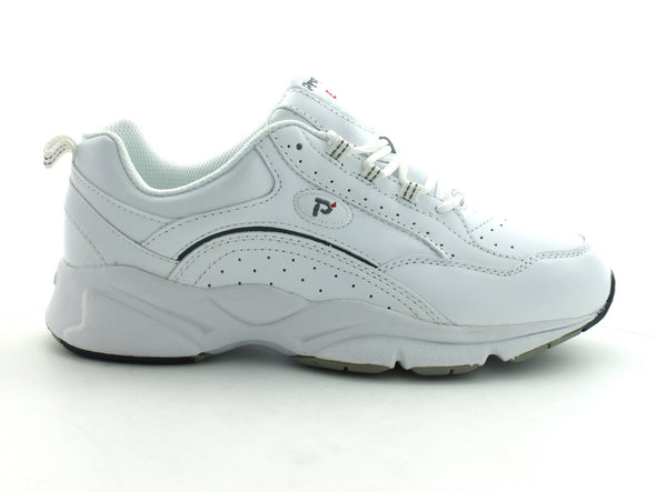 Propet Ped 8 in White Leather outer view
