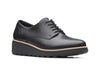 Clarks Sharon Noel black leather front view