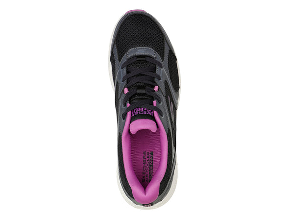 Skechers 128280 Go Run Consistent Anahita in Black Purple top view