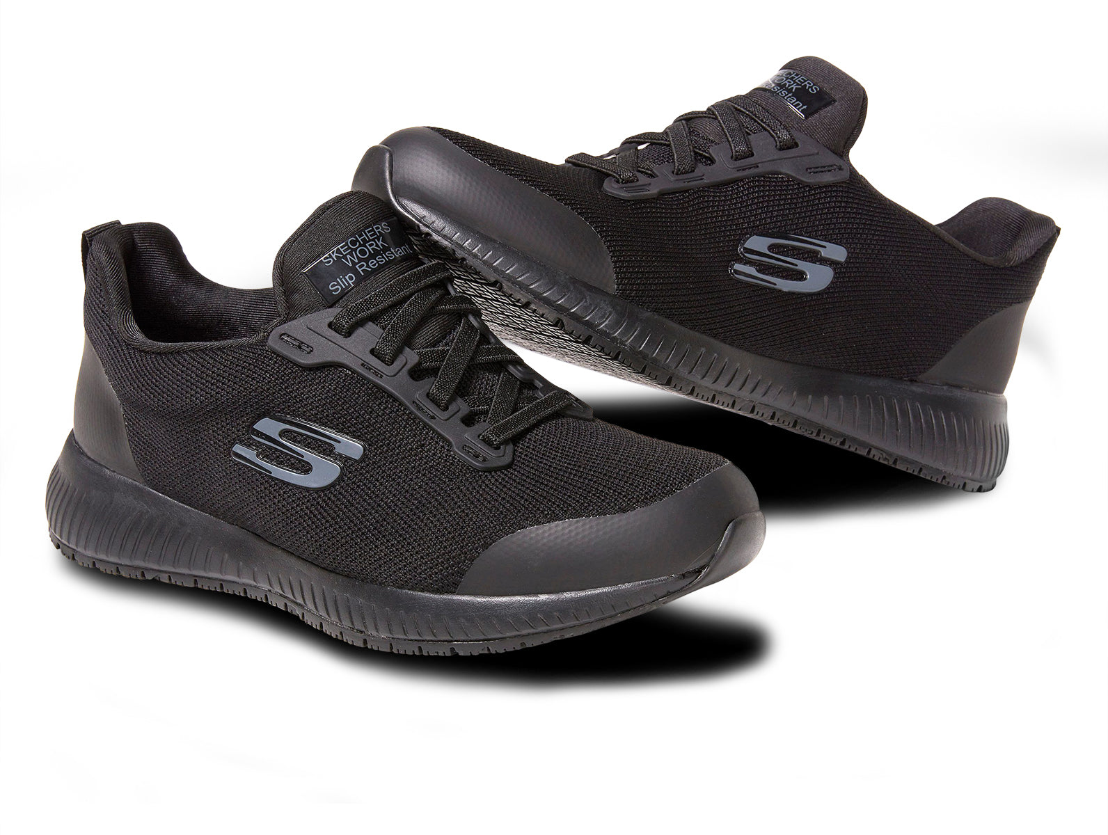 Skechers 77222 Work Squad SR | Black | Ladies Shoes at Walsh Brothers Shoes