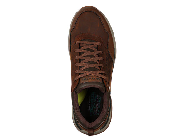 Skechers Relaxed Fit: Benago - Hombre 210021 in Brown Top view