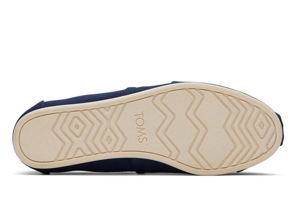 Toms 10017712 Alpargata Recycled Cotton Canvas in Navy sole view