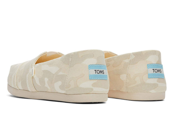 Toms 1001 7810 in Natural Camo Print back view