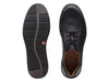 Clars Un Abode Ease in Black Leather sole view