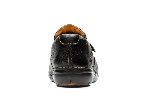 larks Un Loop in Black Leather sole view