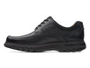 Clarks Un Ramble Lace in Black Leather back view