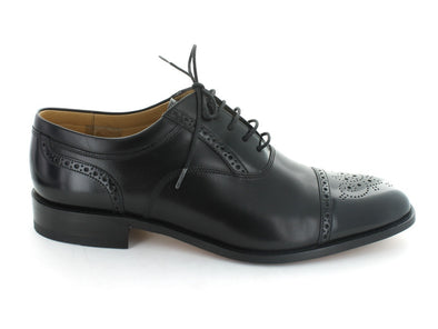Loake Woodstock in Black Leather outer view