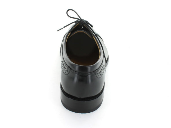 Loake Woodstock in Black Leather back view
