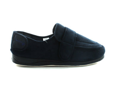 Padders Wrap in Navy Suede outer view
